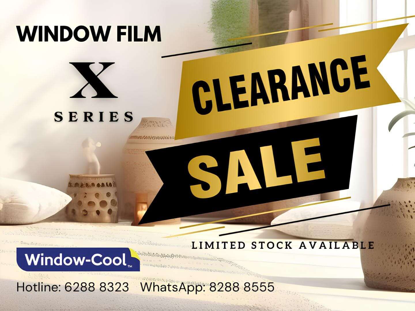 Window Film Promotion X-Series Clearance Sale 2024